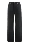 Jil Sander Black Denim Jeans In Blue