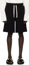 Jil Sander Drawstring-fastening Cotton Shorts In 001 - Black