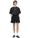 Jil Sander Black Drawstring Shorts In Black
