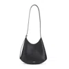 Jil Sander Crescent-shaped Shoulder Bag With Adjustable Strap In Black