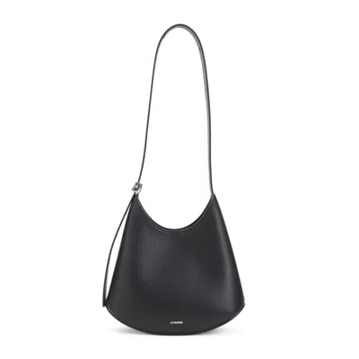 JIL SANDER BLACK ELDORADO SMALL SHOULDER BAG