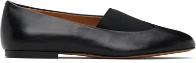 JIL SANDER BLACK ELYSS BALLERINA FLATS