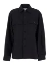 Jil Sander Black Shirt With Buttons In Black