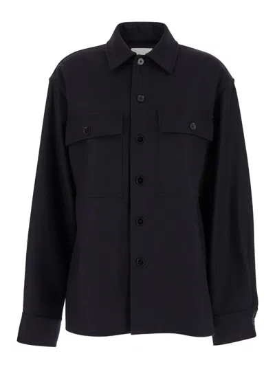 JIL SANDER BLACK BUTTON SHIRT