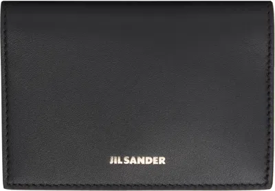 Jil Sander Black Flat Card Holder