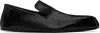 Jil Sander Black Pointed Slippers In 001 Black