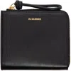 Jil Sander Black Giro Mini Wallet In 001 Black