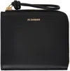 Jil Sander Black Giro Mini Wallet In 001 Black