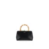 Jil Sander Mini Goji Bamboo Top Handle Bag In Black