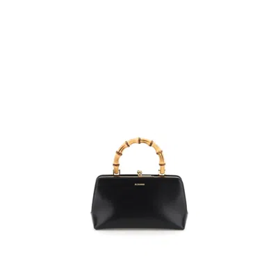 JIL SANDER JIL SANDER BLACK GOJI BAMBOO MINI BAG