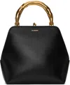 Jil Sander Black Goji Bamboo Square Bag In 001 Black