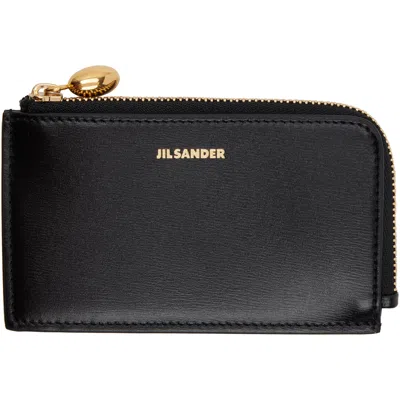 Jil Sander Black Goji Envelope Card Holder
