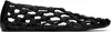 Jil Sander Cutout Knotted Leather Ballet Flats In 001 Black
