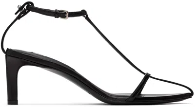 Jil Sander Black High Heeled Sandals In 001 Black