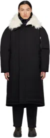 Jil Sander Faux Fur-trimmed Down Jacket In 001 Black