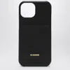 JIL SANDER BLACK IPHONE 15 PRO COVER WITH LOGO