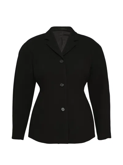Jil Sander Double Face Technical Jacket In Black