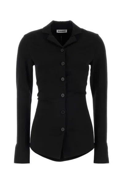 Jil Sander Black Jersey Shirt