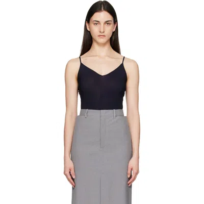 Jil Sander Black Jersey Tank Top