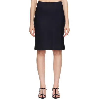 Jil Sander Black Jersey Under Midi Skirt