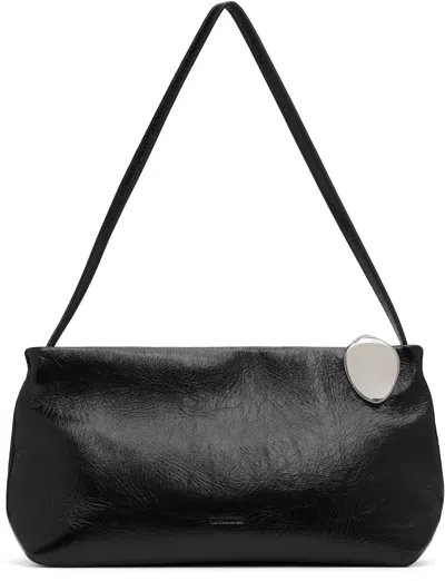 Jil Sander Black Jewel Zip Bag