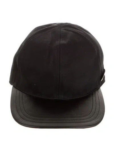 Pre-owned Jil Sander Black Leather Baseball Cap