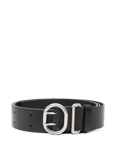 Jil Sander Black Leather Belts