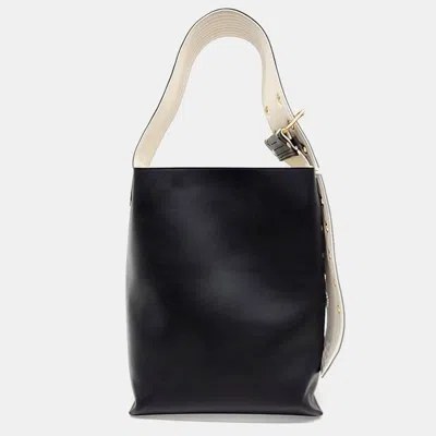 Pre-owned Jil Sander Black Leather Bucket Bag