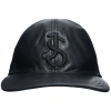 Jil Sander Black Leather Cap In Black