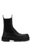 Jil Sander Black Leather Chelsea Ankle Boots