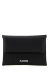 Jil Sander Coin Purse In Leather With Textured Finish
