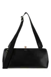 Jil Sander Leather Crossbody Bag With Fabric Strap