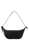 Jil Sander Black Leather Knot Shoulder Bag In 001
