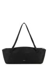 Jil Sander Black Leather Knot Shoulder Bag