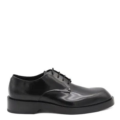 Jil Sander Black Leather Lace Up Shoes