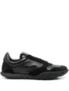 Jil Sander Suede Panel Round Toe Rubber Sole Sneakers
