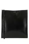Jil Sander Women Black Leather Large Tangle Shoulder Bag