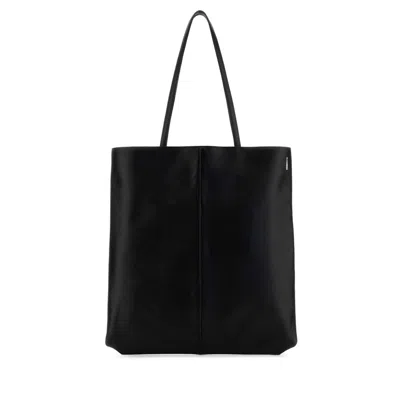 Jil Sander Black Leather Linea Shopping Bag