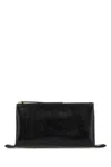 Jil Sander Logo Embossed Zipped Clutch Bag