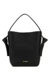Jil Sander Black Leather Mini Knot Handbag