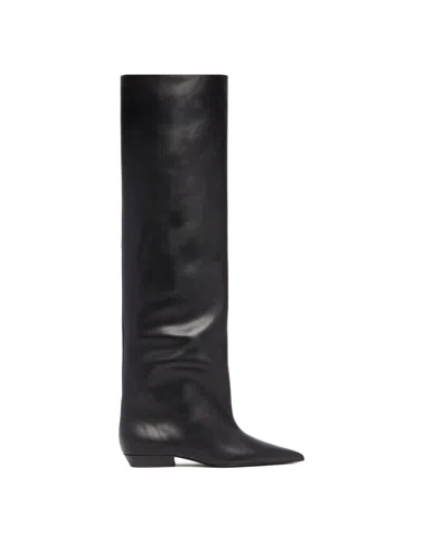 Jil Sander Black Leather Over-the-knee Boots