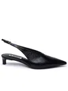 Jil Sander 35 Leather Slingback Pumps In Black