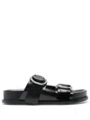 Jil Sander Sandali Con Fibbia In Black