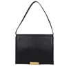 Jil Sander Medium-sized Leather Shoulder Bag In Black