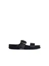 Jil Sander Black Leather Slippers Men