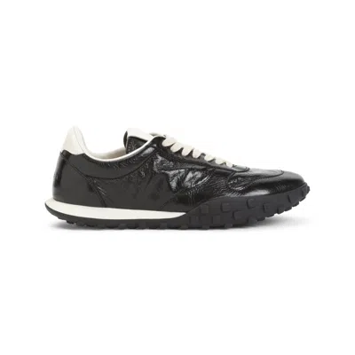 Jil Sander Black Leather Sneakers