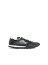 Jil Sander Black Leather Sneakers Men In Black