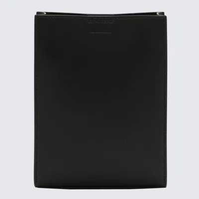 Jil Sander Black Leather Tangle Mini Crossbody Bag