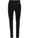 Jil Sander Black Leggings With Printed Waistband