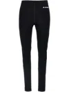Jil Sander Black Leggings With Printed Waistband In Black